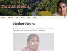 Tablet Screenshot of mothermeera.com